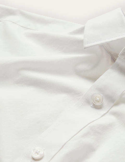 Poplin Cutaway Collar Shirt - White Poplin Cutaway Collar Shirt - White