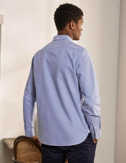 Schmal geschnittenes Oxford-Hemd - Blau Schmal geschnittenes Oxford-Hemd - Blau