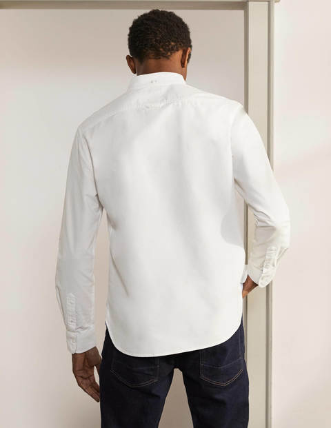 Slim Fit Oxford Shirt - White Slim Fit Oxford Shirt - White