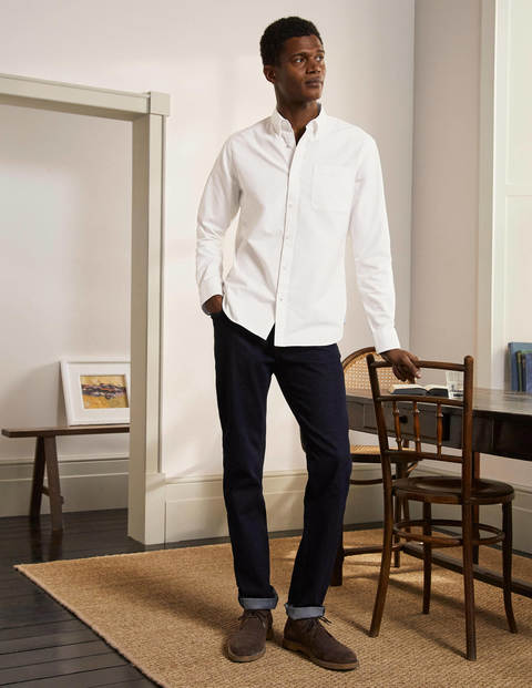 Slim Fit Oxford Shirt - White Slim Fit Oxford Shirt - White