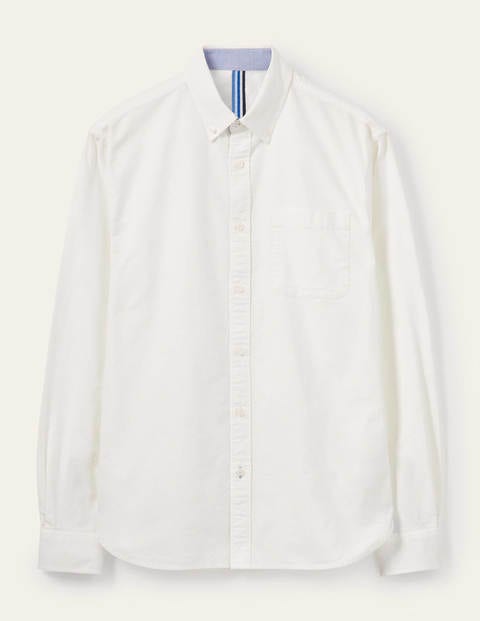 Slim Fit Oxford Shirt - White Slim Fit Oxford Shirt - White