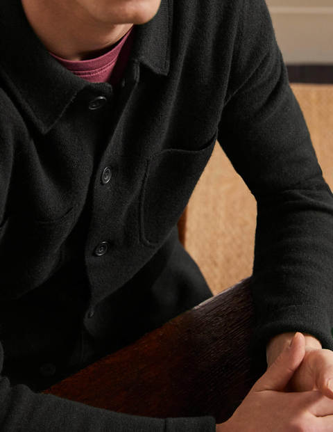 Farley Merino Knitted Jacket - Black Farley Merino Knitted Jacket - Black