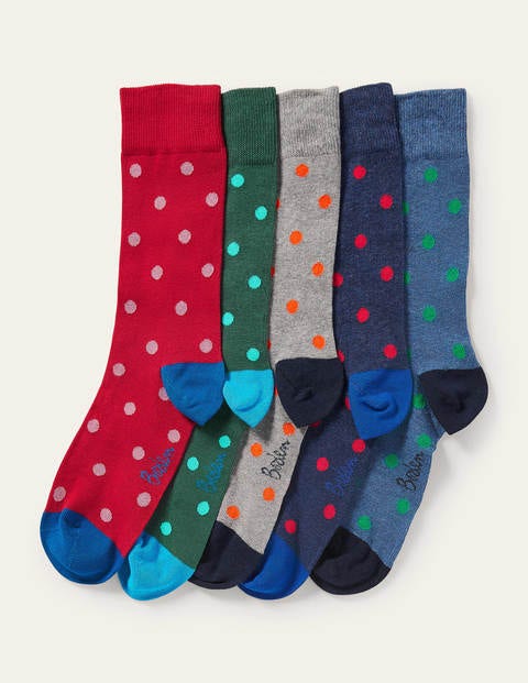 5 Pack Favourite Socks - Spot Multi Pack 5 Pack Favourite Socks - Spot Multi Pack