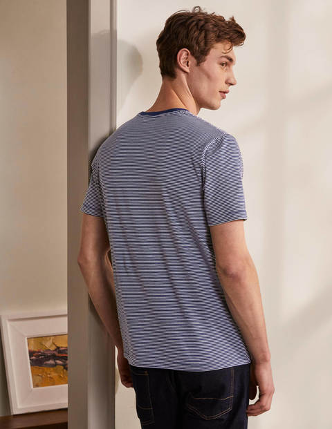 Washed T-shirt - Beetroot Chest Stripe Washed T-shirt - Beetroot Chest Stripe