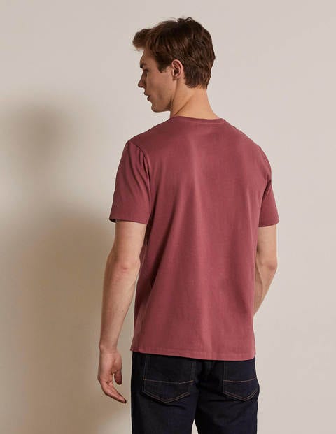 Washed T-shirt - Rosewood Washed T-shirt - Rosewood