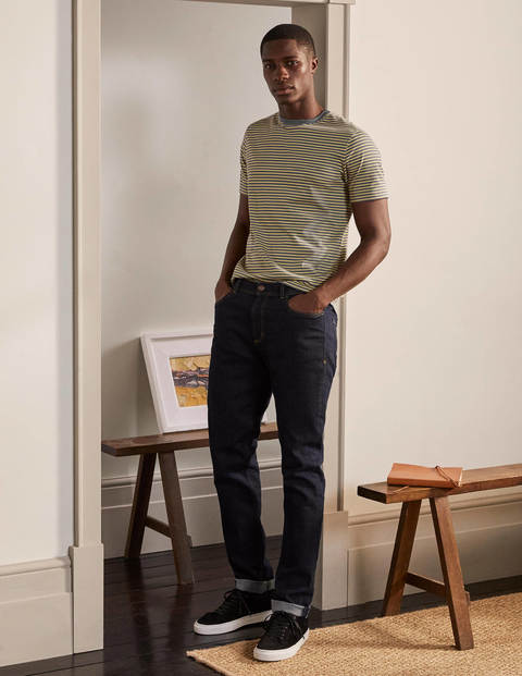 Washed T-shirt - London Grey/ Soft Lemon Stripe Washed T-shirt - London Grey/ Soft Lemon Stripe
