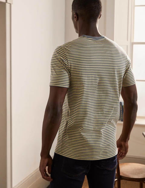 Washed T-shirt - London Grey/ Soft Lemon Stripe Washed T-shirt - London Grey/ Soft Lemon Stripe