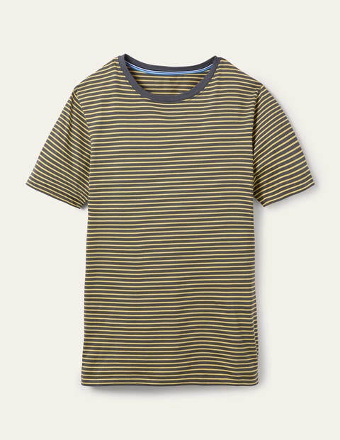 Washed T-shirt - London Grey/ Soft Lemon Stripe Washed T-shirt - London Grey/ Soft Lemon Stripe