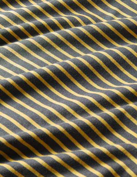 Washed T-shirt - London Grey/ Soft Lemon Stripe Washed T-shirt - London Grey/ Soft Lemon Stripe