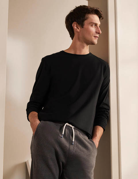 Long Sleeve Washed T-shirt - Black Long Sleeve Washed T-shirt - Black
