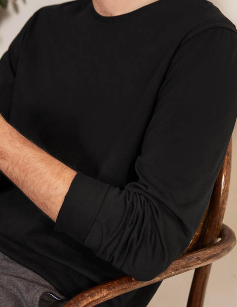 Long Sleeve Washed T-shirt - Black Long Sleeve Washed T-shirt - Black