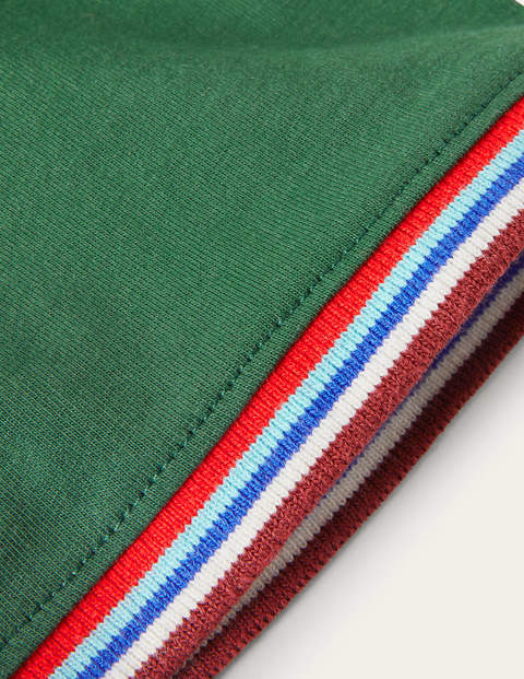 T-Shirt mit Streifendetail - Park Green T-Shirt mit Streifendetail - Park Green