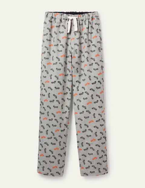 Pyjamahose aus gebürsteter Baumwolle - Charcoal Marl/Tiger Motorbikes Pyjamahose aus gebürsteter Baumwolle - Charcoal Marl/Tiger Motorbikes
