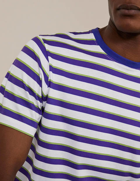 Washed T-shirt - Electric Blue/ Lime Green Washed T-shirt - Electric Blue/ Lime Green