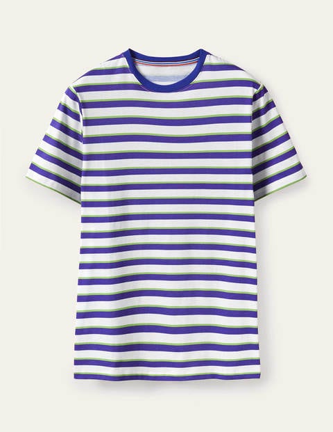 Washed T-shirt - Electric Blue/ Lime Green Washed T-shirt - Electric Blue/ Lime Green