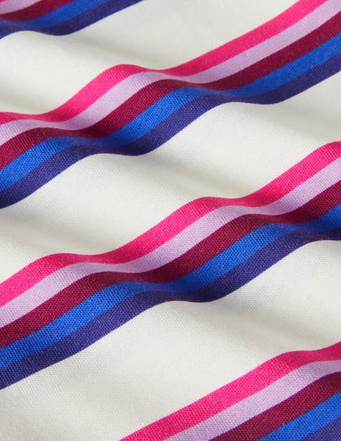 Washed T-shirt - Beetroot Purple Multi Stripe Washed T-shirt - Beetroot Purple Multi Stripe