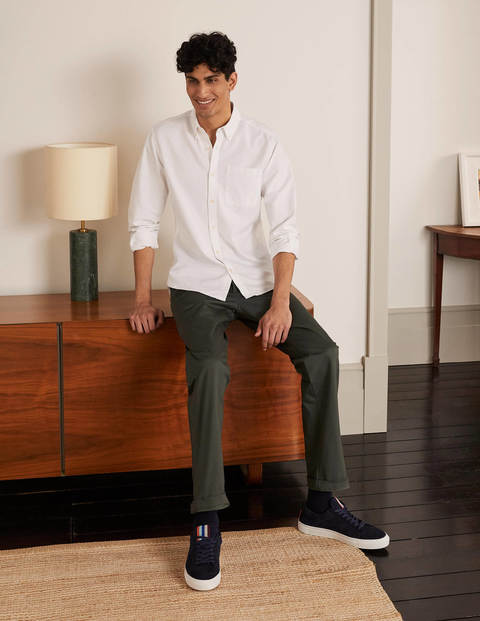 Slim Fit Oxford Shirt - White Slim Fit Oxford Shirt - White