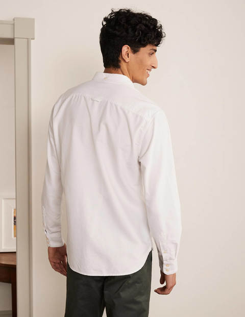 Slim Fit Oxford Shirt - White Slim Fit Oxford Shirt - White