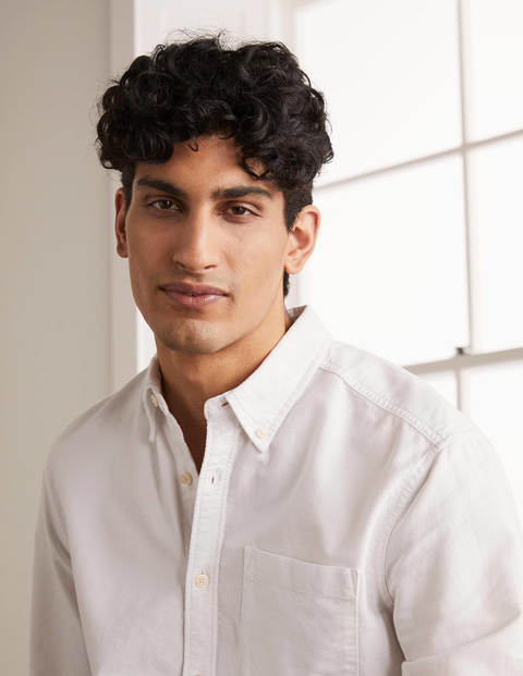 Slim Fit Oxford Shirt - White Slim Fit Oxford Shirt - White