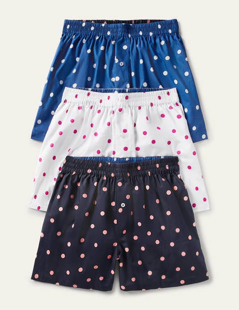 3 Pack Woven Boxers - Spot Mix Pack 3 Pack Woven Boxers - Spot Mix Pack
