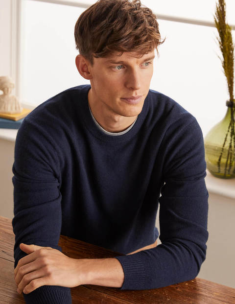 Cashmere Crew Neck - Navy Cashmere Crew Neck - Navy