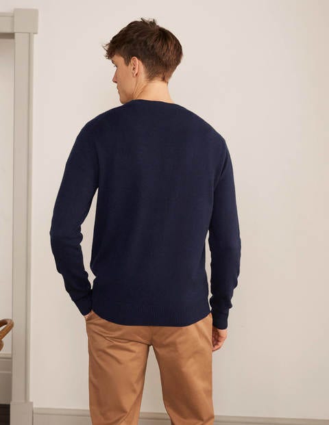 Cashmere Crew Neck - Navy Cashmere Crew Neck - Navy