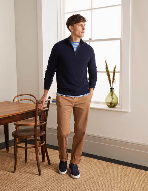 Cashmere Half-Zip - Navy Cashmere Half-Zip - Navy