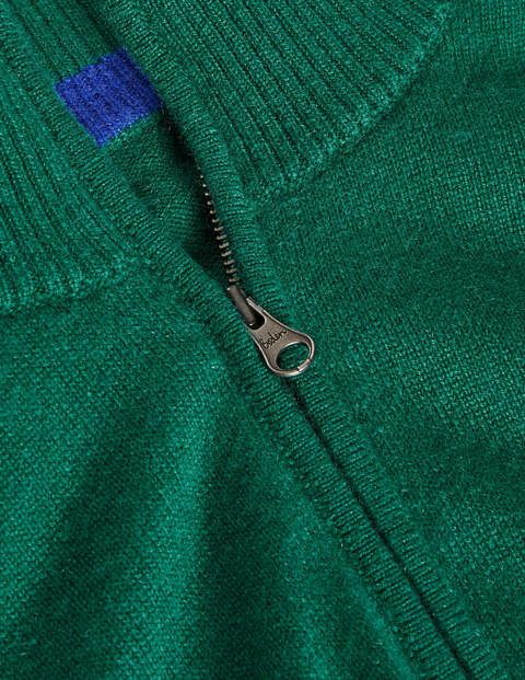 Cashmere Half-Zip - Greenery Cashmere Half-Zip - Greenery