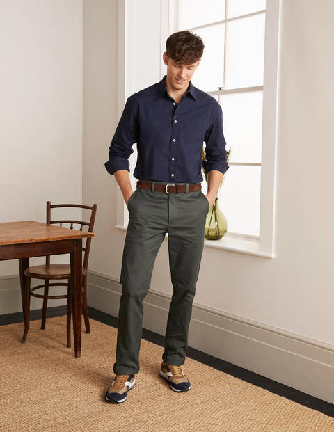 Poplin Cutaway Collar Shirt - Navy Poplin Cutaway Collar Shirt - Navy