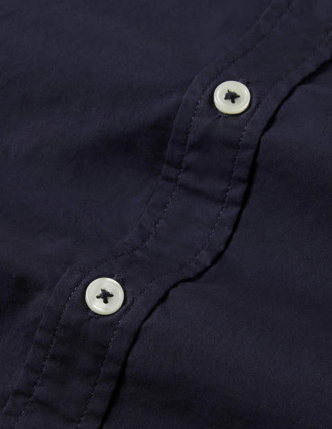 Poplin Cutaway Collar Shirt - Navy Poplin Cutaway Collar Shirt - Navy