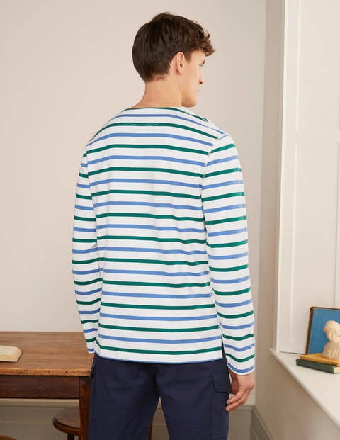 Midweight Chichester Mariner - Greenary/Sky Blue Stripe Midweight Chichester Mariner - Greenary/Sky Blue Stripe