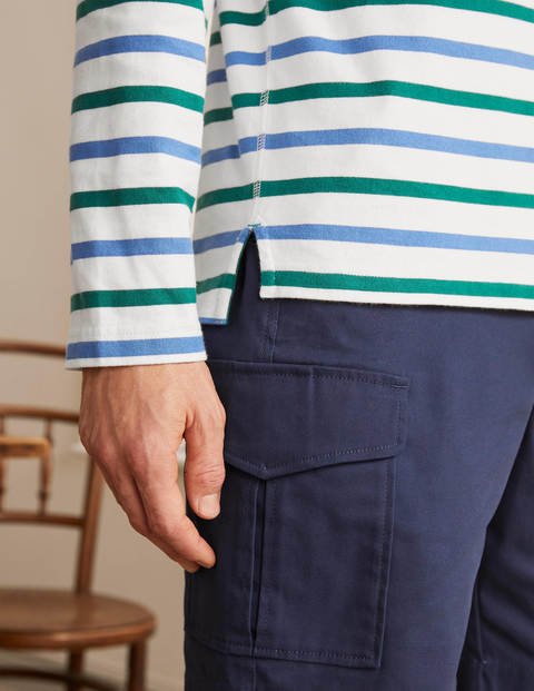 Midweight Chichester Mariner - Greenary/Sky Blue Stripe Midweight Chichester Mariner - Greenary/Sky Blue Stripe