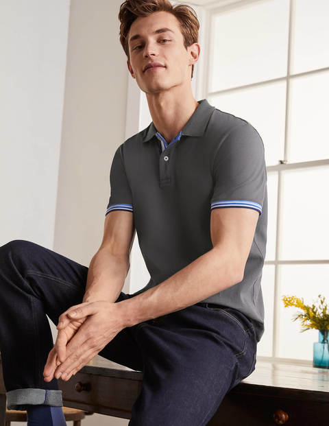 Piqué Polo - London Grey Piqué Polo - London Grey