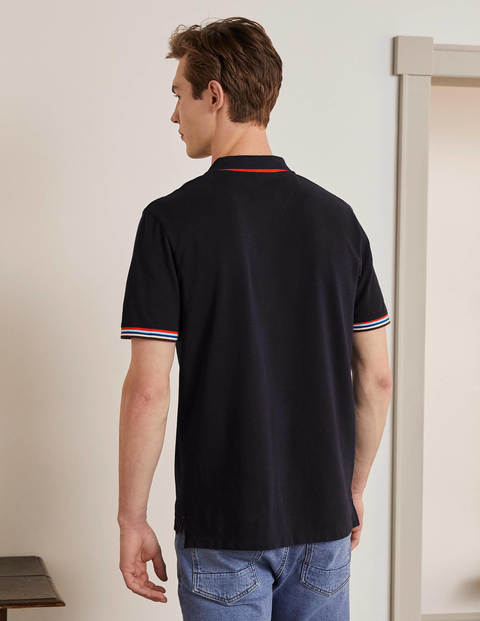 Piqué Polo - Navy Multi Piqué Polo - Navy Multi