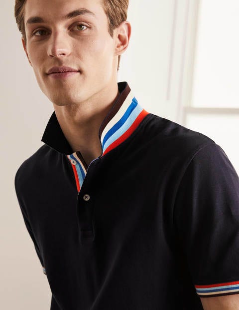 Piqué Polo - Navy Multi Piqué Polo - Navy Multi