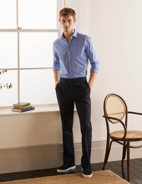 Slim Fit Poplin Pattern Shirt - Sky Blue Dobby Slim Fit Poplin Pattern Shirt - Sky Blue Dobby