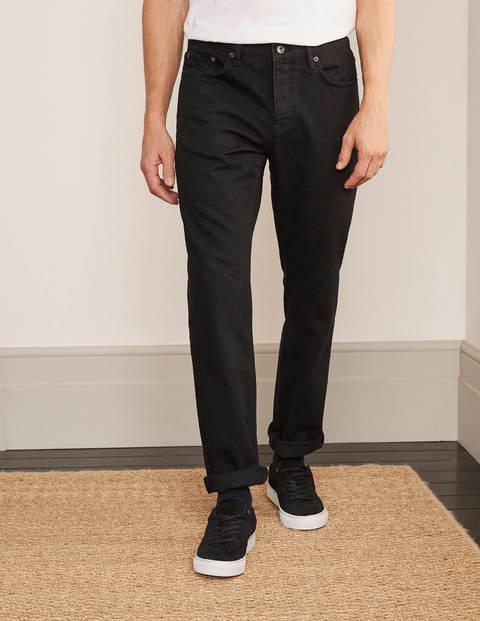 Straight Leg Jeans - Black Straight Leg Jeans - Black