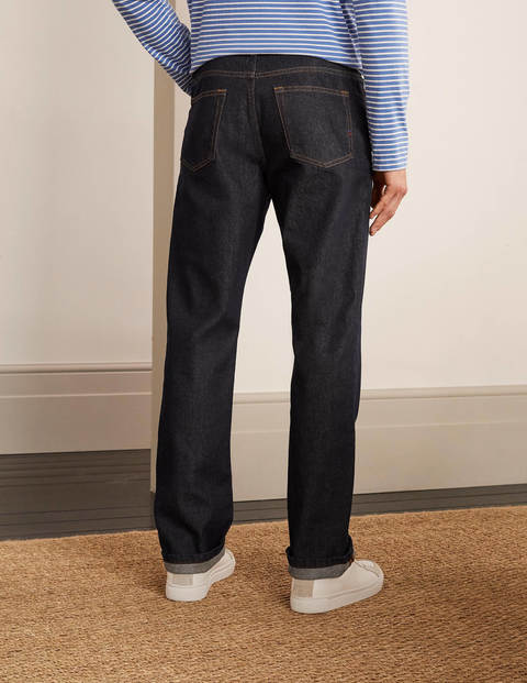 Straight Leg Jeans - Dark Rinse Denim Straight Leg Jeans - Dark Rinse Denim