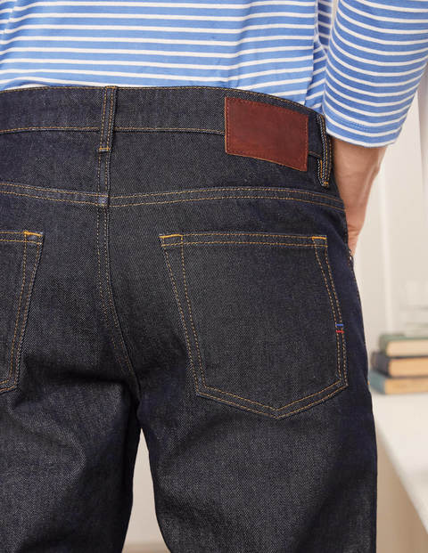 Straight Leg Jeans - Dark Rinse Denim Straight Leg Jeans - Dark Rinse Denim