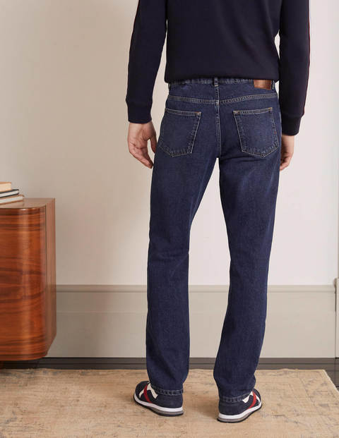 Straight Leg Jeans - Mid Wash Denim Straight Leg Jeans - Mid Wash Denim