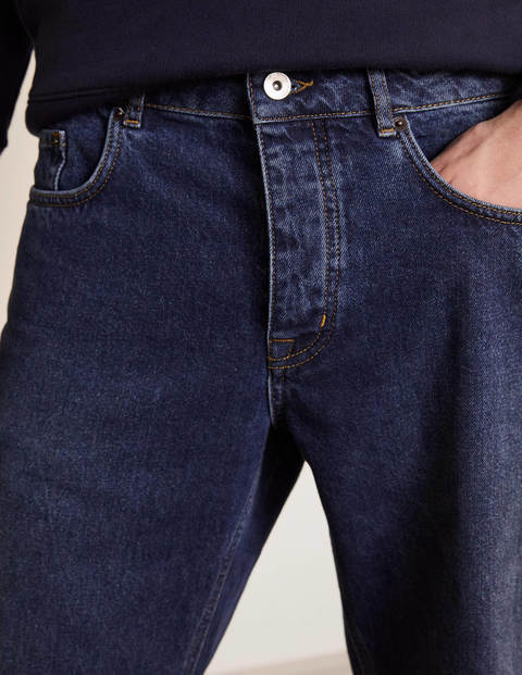 Straight Leg Jeans - Mid Wash Denim Straight Leg Jeans - Mid Wash Denim
