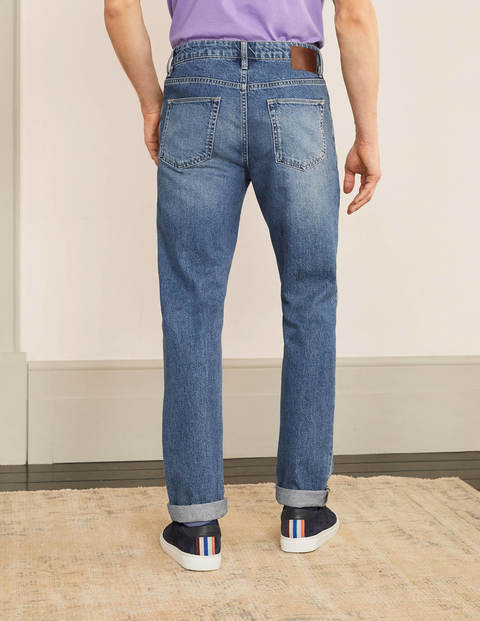 Slim Leg Jeans - Blue Wash Denim Slim Leg Jeans - Blue Wash Denim