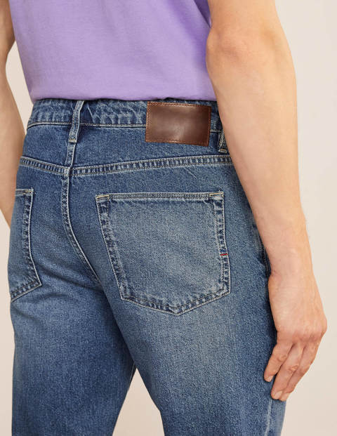 Slim Leg Jeans - Blue Wash Denim Slim Leg Jeans - Blue Wash Denim