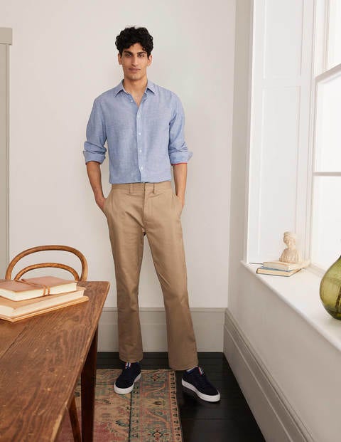 Linen Cotton Shirt - Washed Blue Chambray Linen Cotton Shirt - Washed Blue Chambray