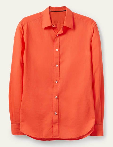 Linen Cotton Shirt - Tropical Coral Linen Cotton Shirt - Tropical Coral