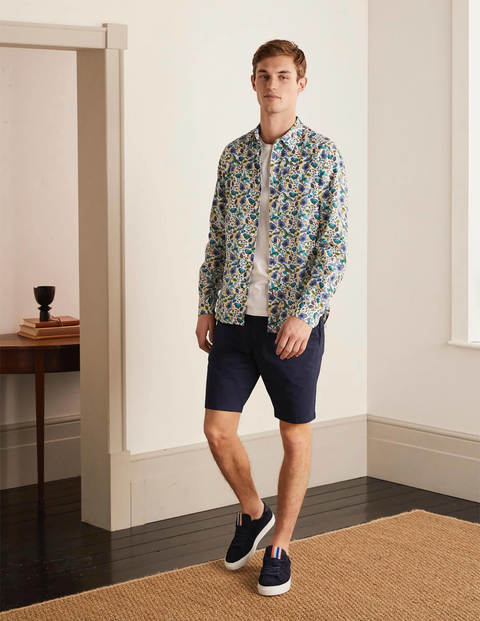 Linen Cotton Pattern Shirt - Multi Exotic Charm Linen Cotton Pattern Shirt - Multi Exotic Charm