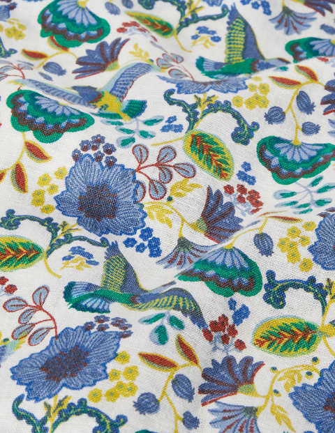 Linen Cotton Pattern Shirt - Multi Exotic Charm Linen Cotton Pattern Shirt - Multi Exotic Charm