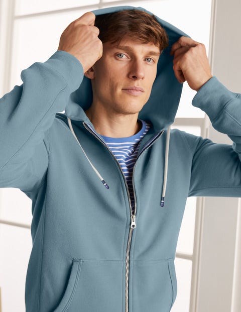 Irvine Zip-Up Hoodie - Topaz Blue Irvine Zip-Up Hoodie - Topaz Blue