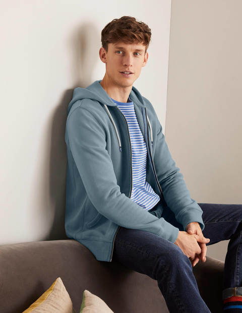 Irvine Zip-Up Hoodie - Topaz Blue Irvine Zip-Up Hoodie - Topaz Blue