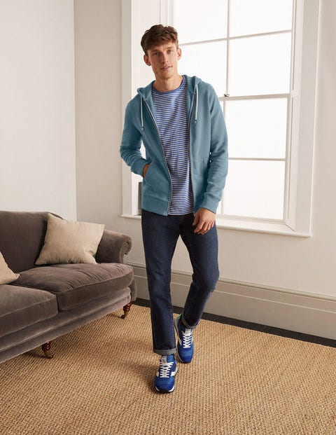 Irvine Zip-Up Hoodie - Topaz Blue Irvine Zip-Up Hoodie - Topaz Blue